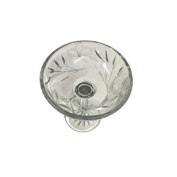 Cut Glass Crystal Compote Antique American Brilliant Period ABP Candy Dish 6.5” - Picture 4 of 8